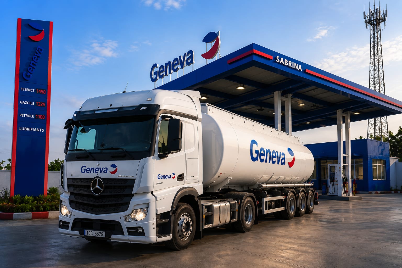 Camion-citerne Geneva Oil en distribution