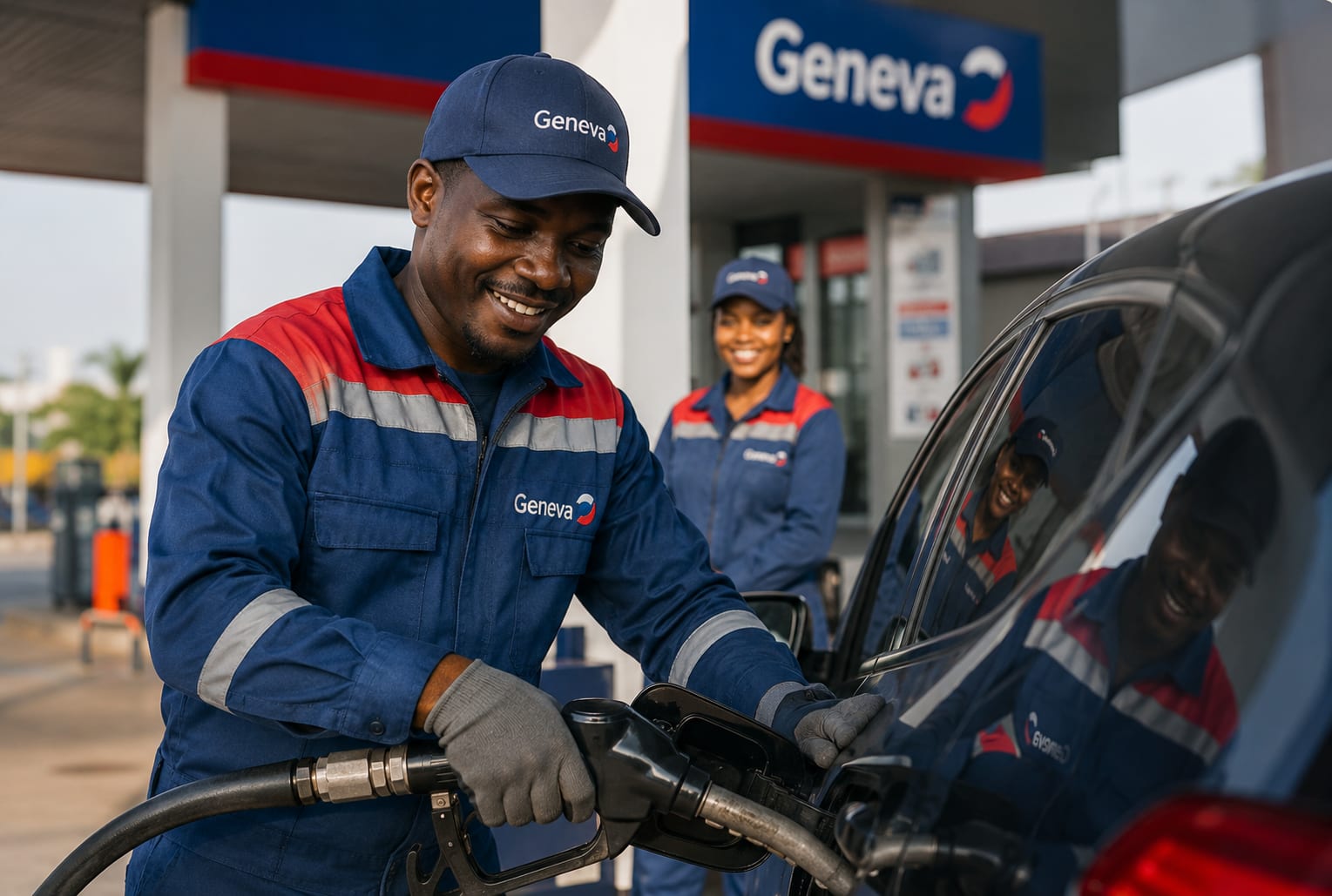 Opérateur Geneva Oil sur site de distribution